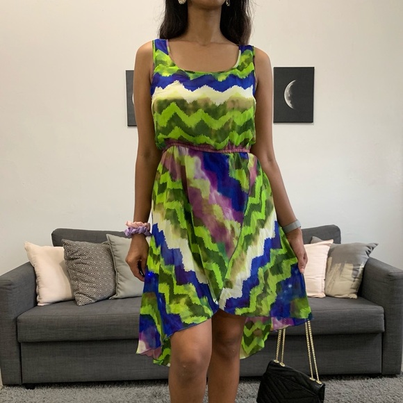 Gorgeous green mesh summer dress - Picture 3 of 13